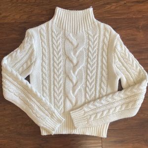 Chunky White Turtleneck